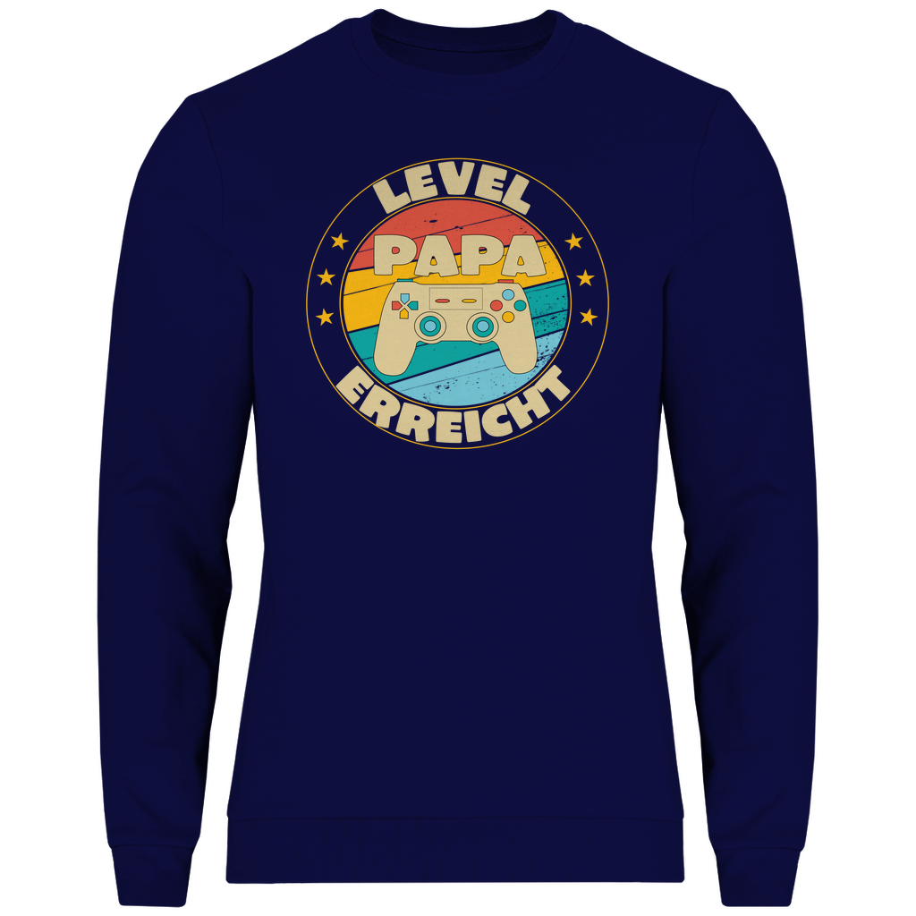 HERREN SWEATSHIRT - PAPA - LEVEL ERREICHT