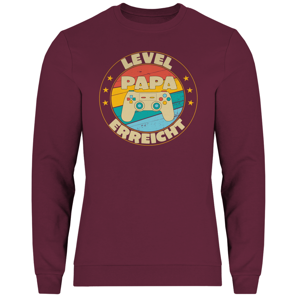HERREN SWEATSHIRT - PAPA - LEVEL ERREICHT