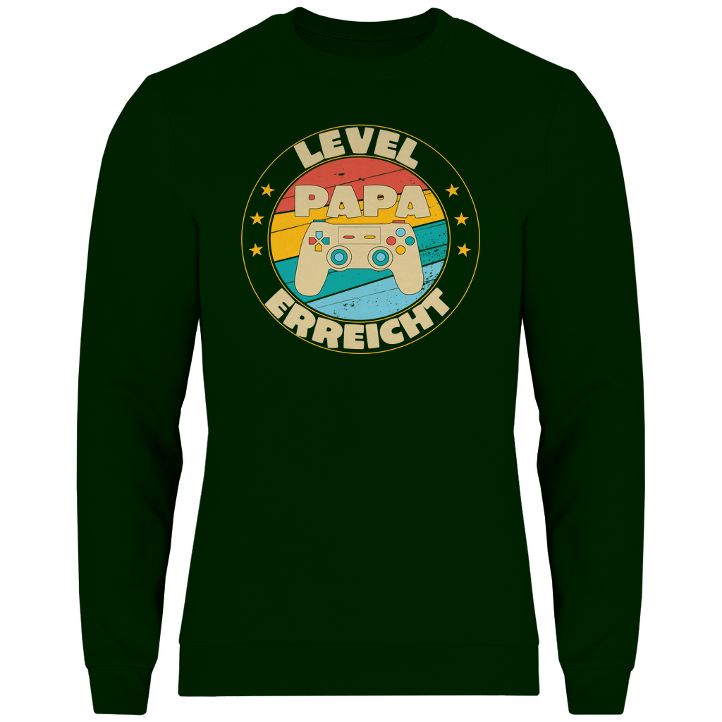 HERREN SWEATSHIRT - PAPA - LEVEL ERREICHT