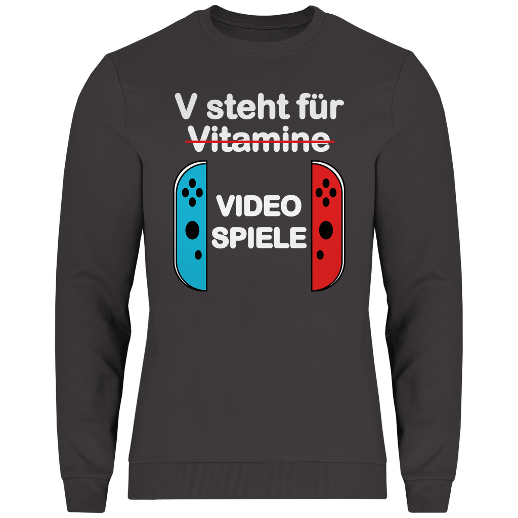 HERREN SWEATSHIRT - V FÜR VIDEO SPIELE