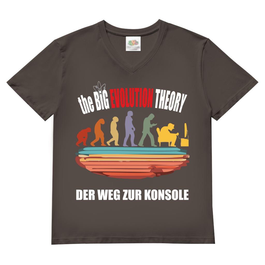 Herren Basic V-Neck T-Shirt evolution