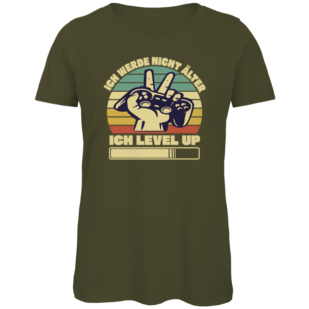DAMEN T-SHIRT - ICH LEVEL UP