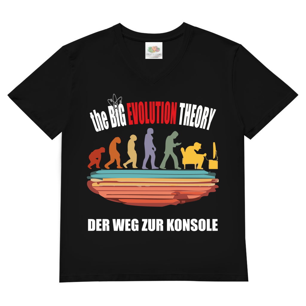 Herren Basic V-Neck T-Shirt evolution