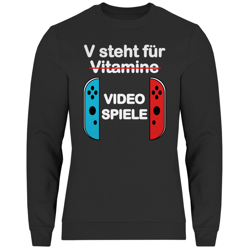 HERREN SWEATSHIRT - V FÜR VIDEO SPIELE