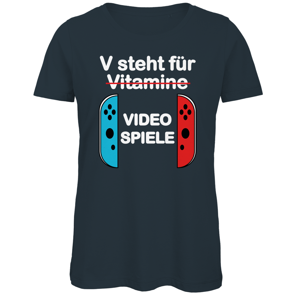 DAMEN T-SHIRT - V FÜR VIDEO SPIELE