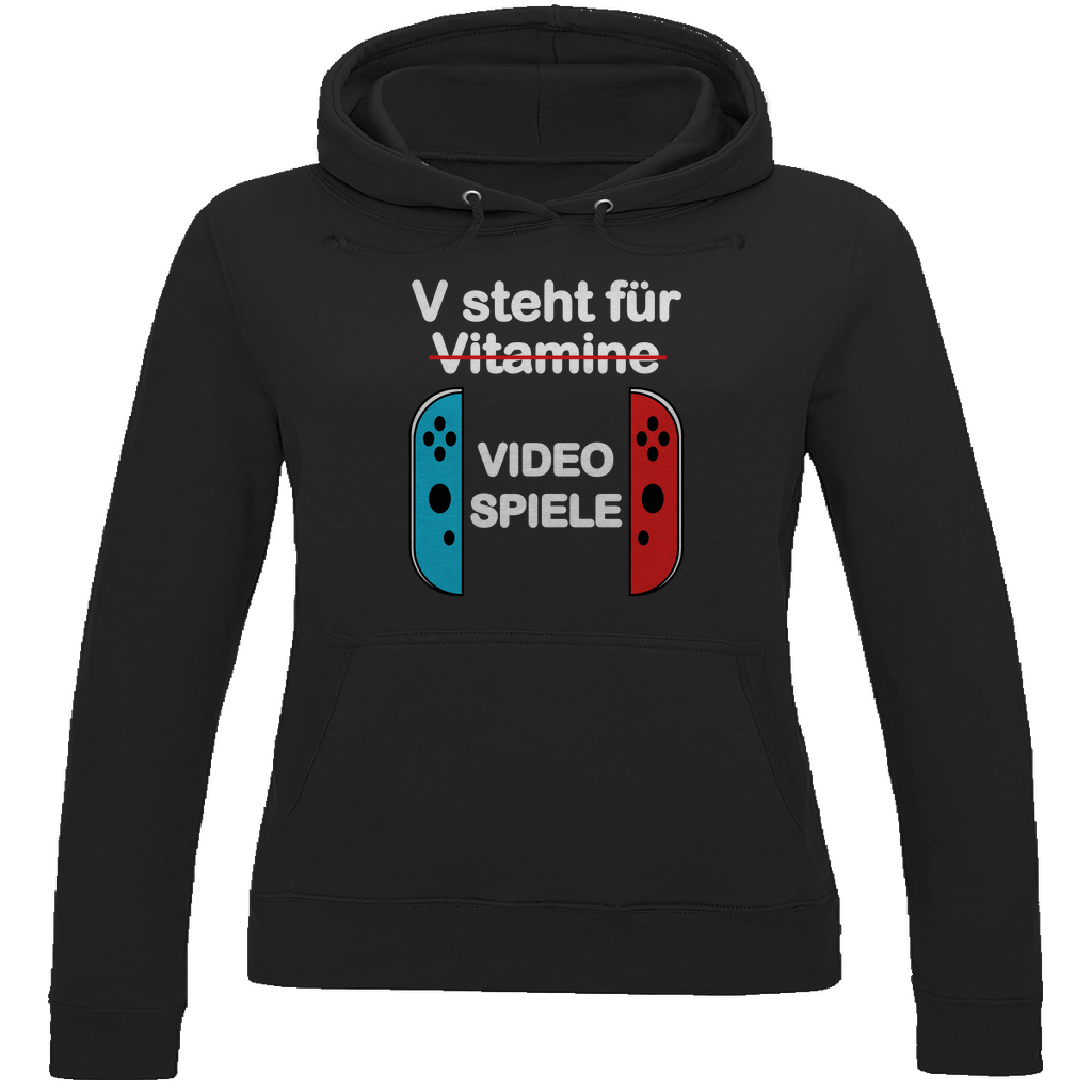 HOODIE CLASSIC DAMEN - V FÜR VIDEO SPIELE