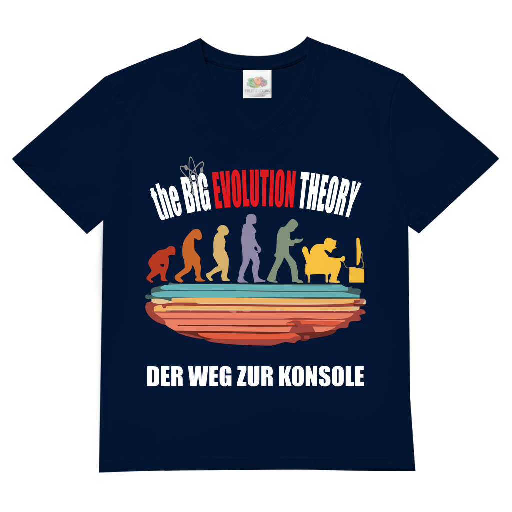 Herren Basic V-Neck T-Shirt evolution