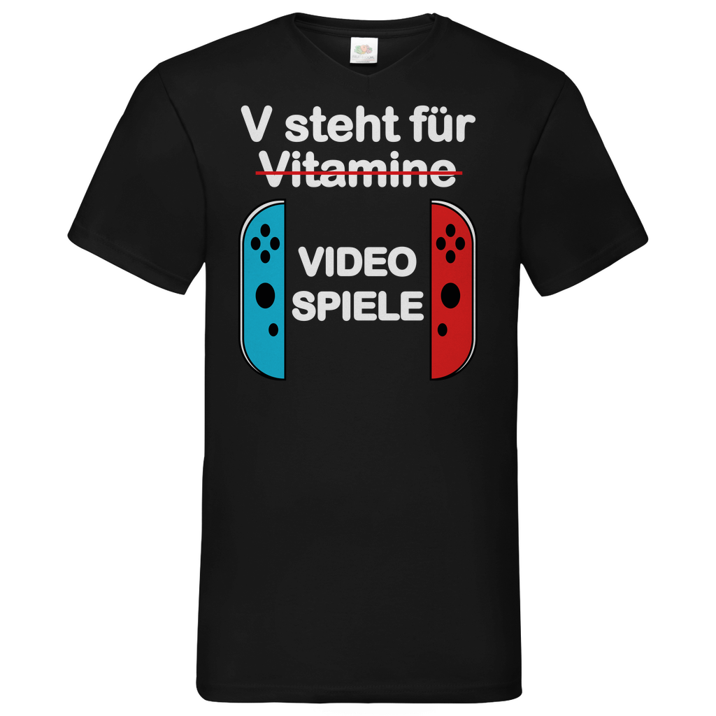 T-SHIRT V - V FÜR VIDEO SPIELE
