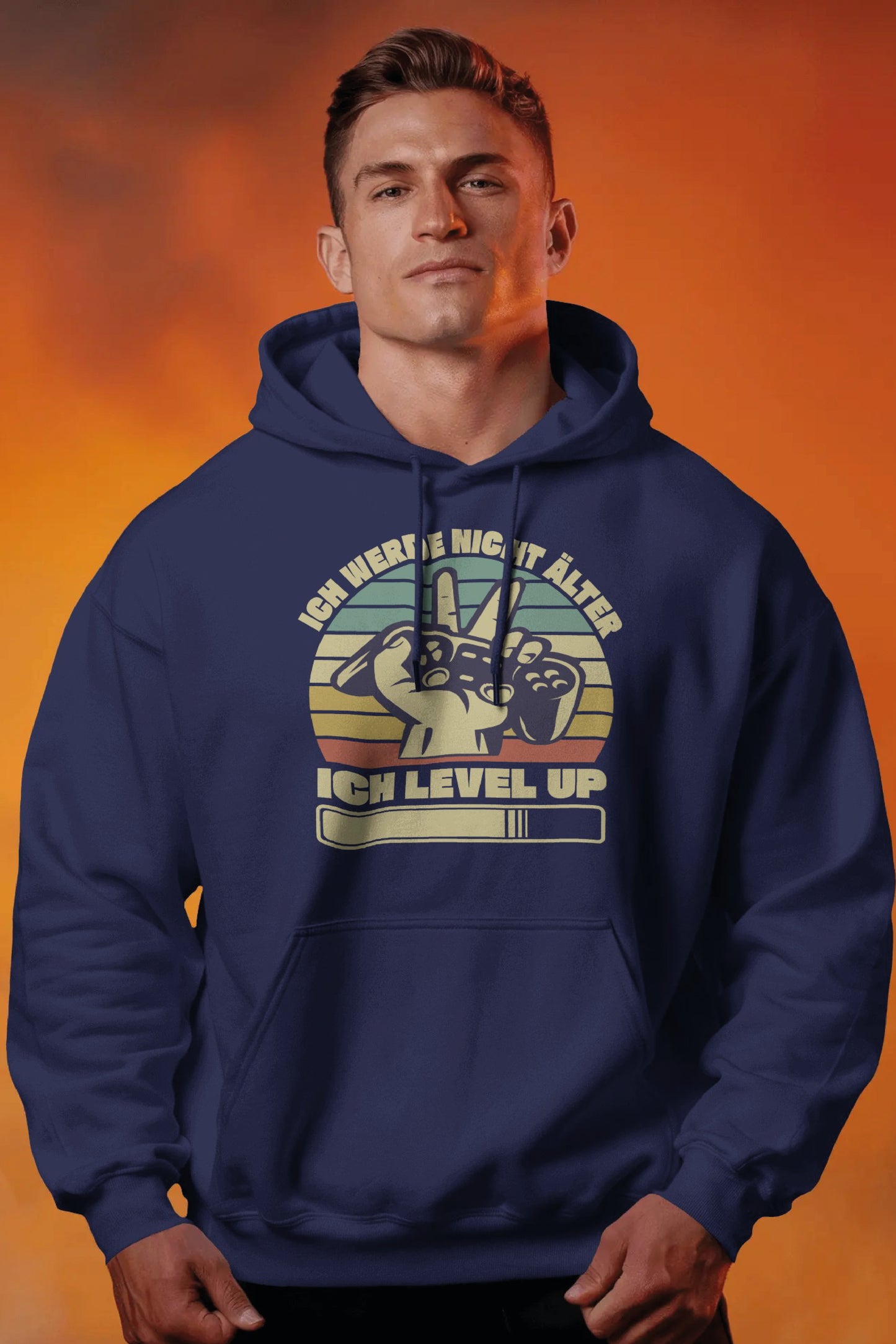 UNISEX OVERSIZED HOODIE - ICH LEVEL UP