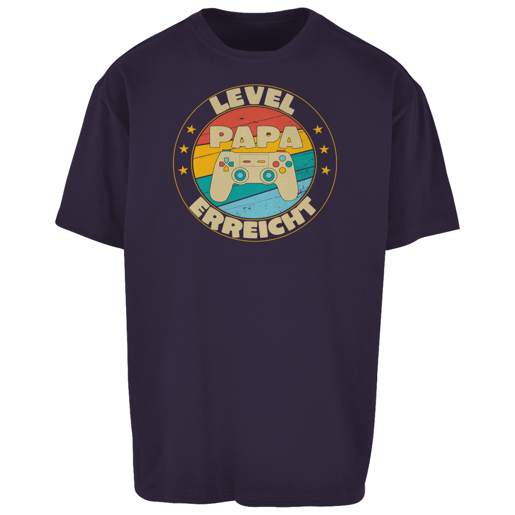 OVERSIZED T-SHIRT - PAPA - LEVEL ERREICHT