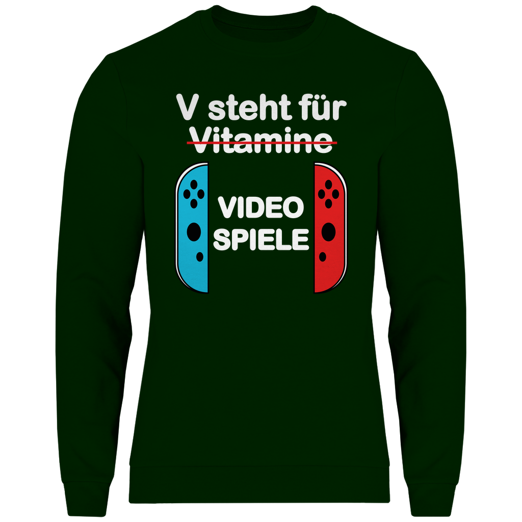 HERREN SWEATSHIRT - V FÜR VIDEO SPIELE