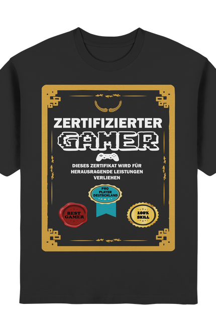 OVERSIZED T-SHIRT - ZERTIFIKAT