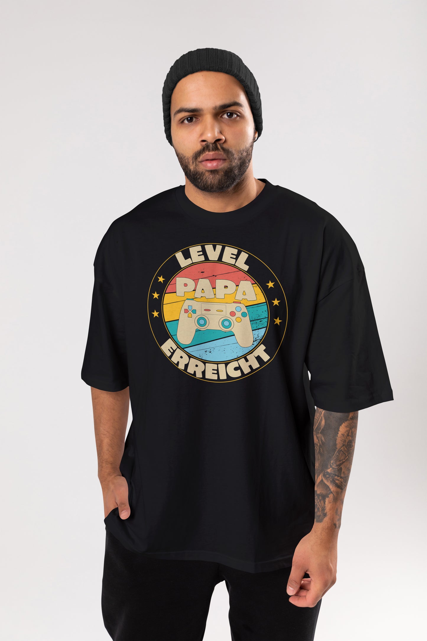 OVERSIZED T-SHIRT - PAPA - LEVEL ERREICHT