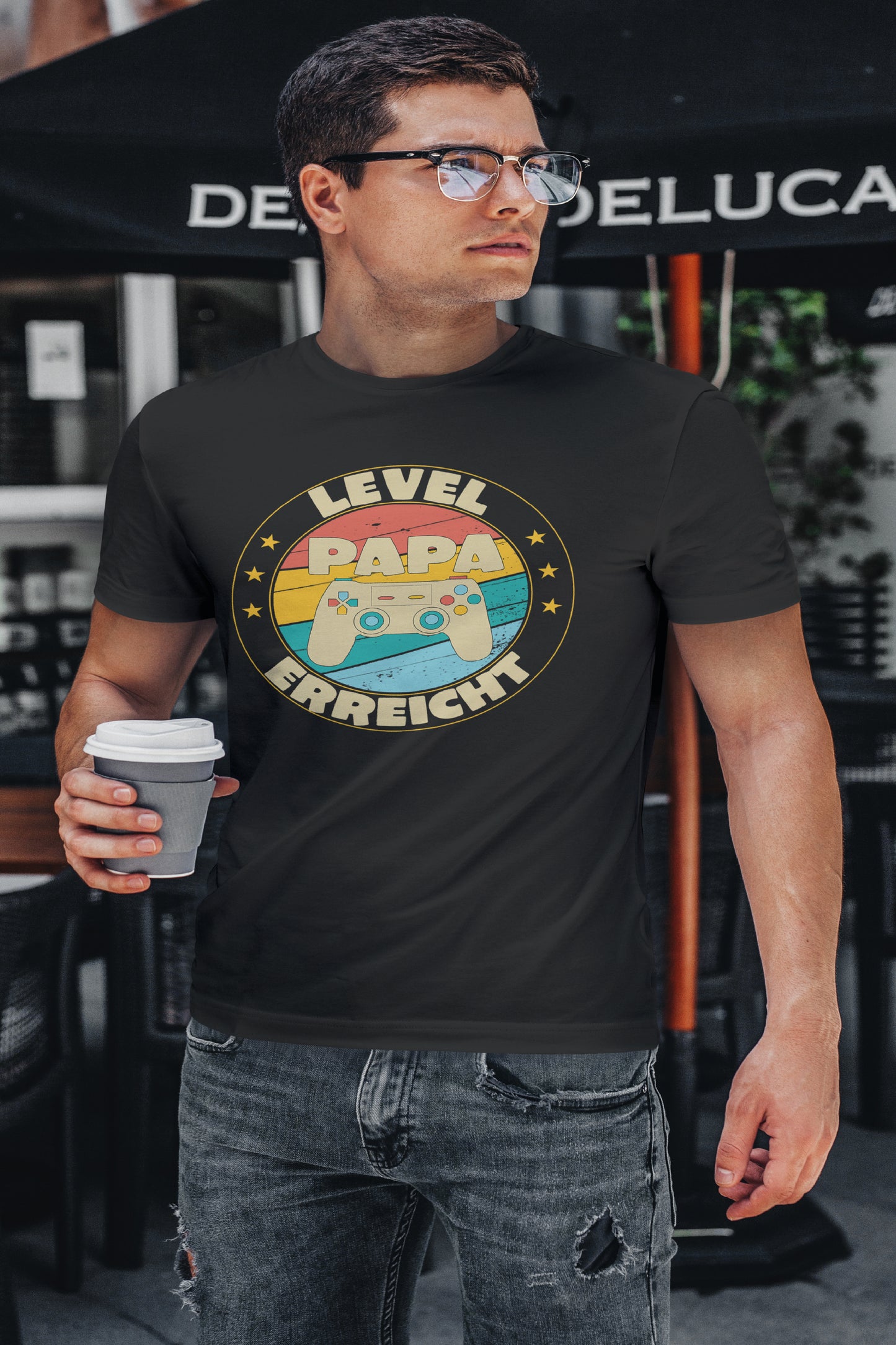 T-SHIRT CLASSIC - PAPA - LEVEL ERREICHT